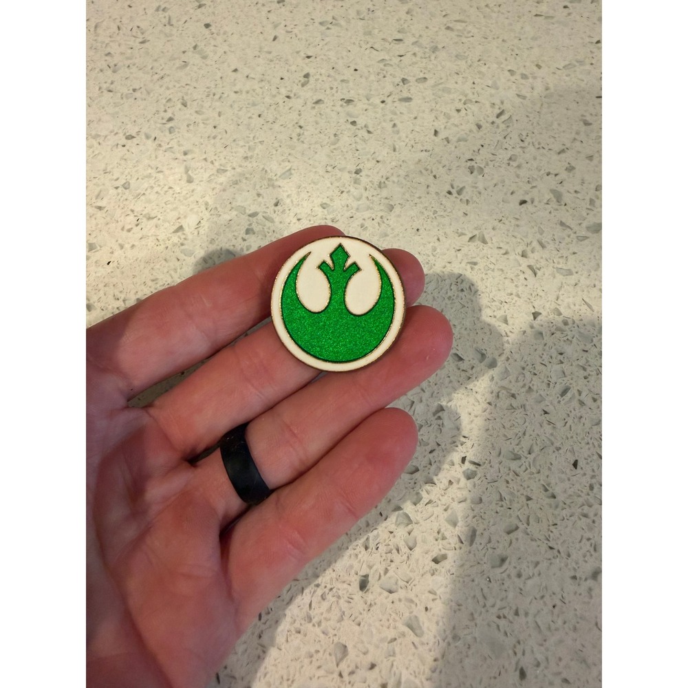 Disney Green Rebel Alliance Symbol Booster Star Pin